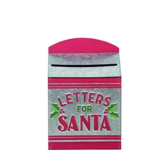 Transpac Y9154 Letters to Santa Mailbox, 11-inch Height, Metal