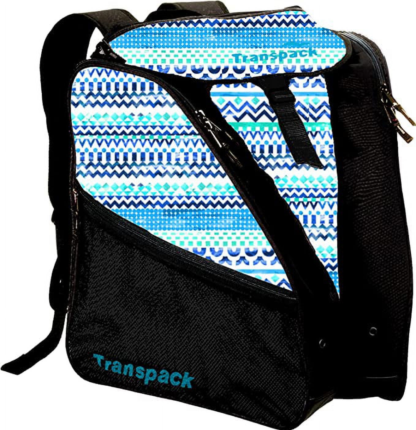 Transpack XTW Boot Bag - Blue/Green Aztec
