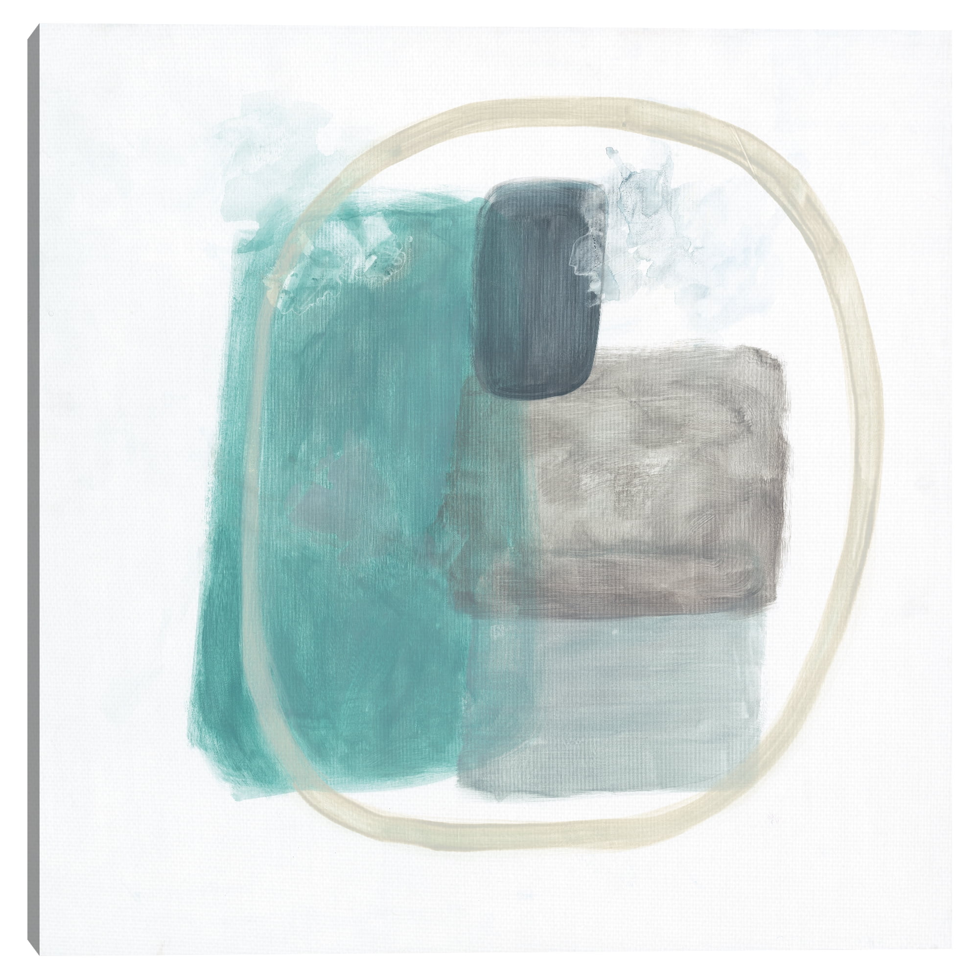 Transparencies Aqua I by Décor Design Canvas Art Print, 1.5" x 30"