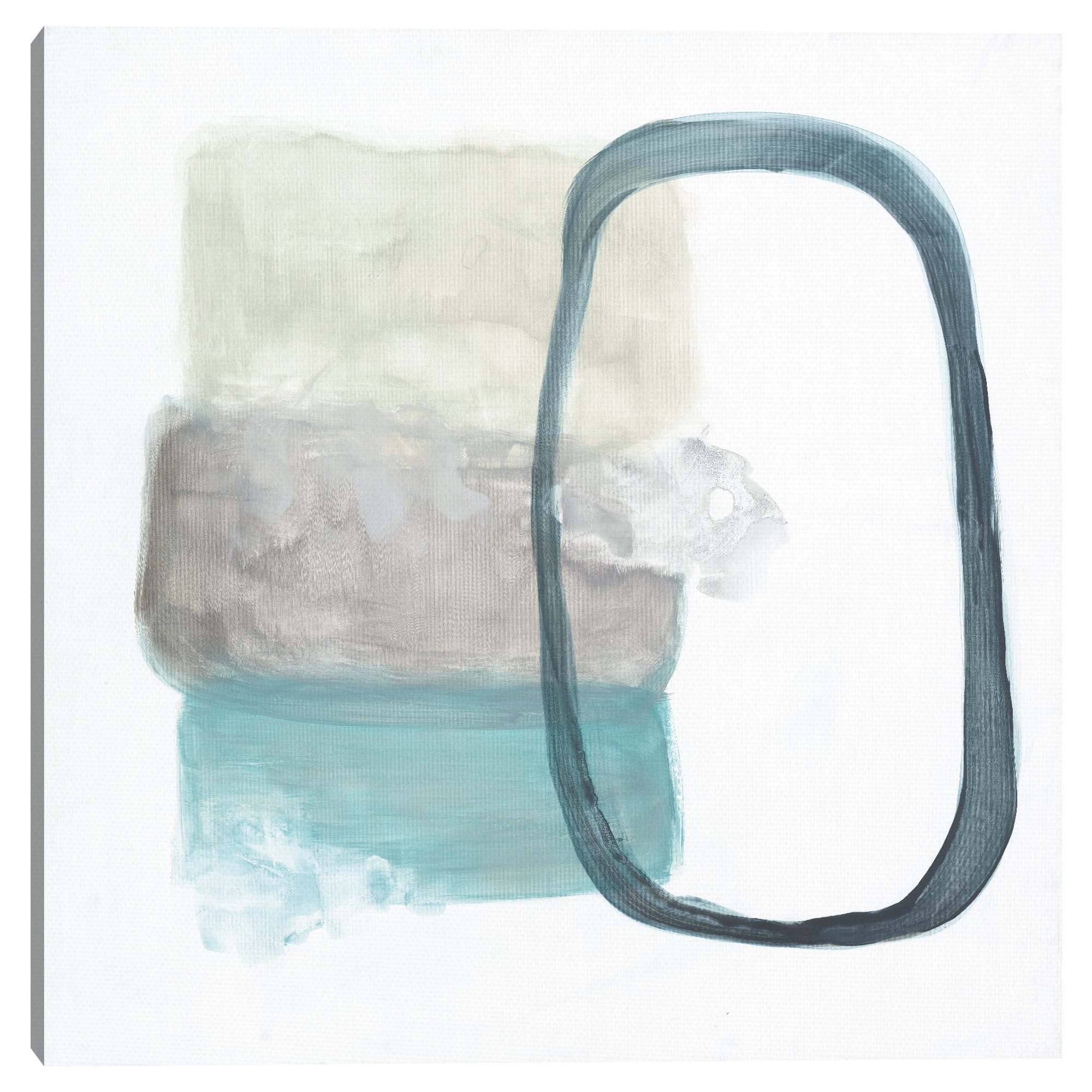 Transparencies Aqua II by Décor Design Canvas Art Print, 1.5" x 35"