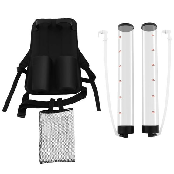 Transparency 6L Duals Container Drink Dispenser Backpack Design With Measurement Marks for Cold Beverage Use