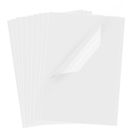 Transparency Film Paper, 8.5x11 Inches Transparent Film for Ink Jet Printer, 100% Transparencies Printing Transparent Film Sheets for Overhead Projector, Silk Screen Printing