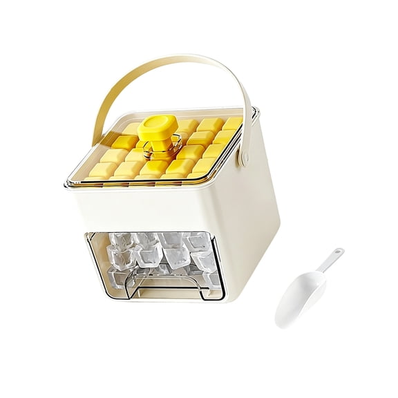 Transparency Ice Cubes Tray with Sealing Lid Double Layer Food-Grade Ice Maker for Drink Whiskeys Cocktails Use