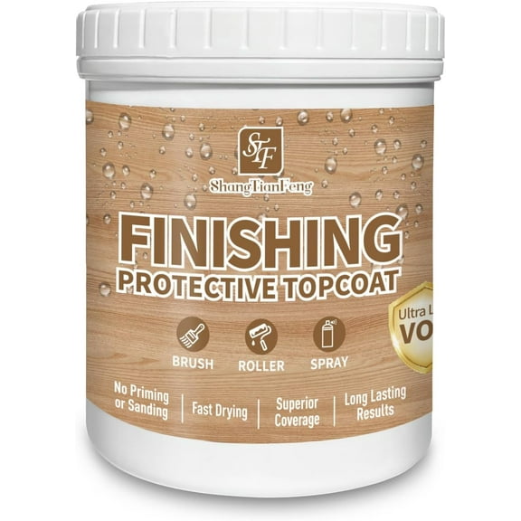 Transparent 100% Natural Palm Wax Oil, Chalk Paint Wax, Seal Chalk Furniture Paint or Wood, Light Blocking, Anti-Corrosion, Moisture-Proof, cabinets, Walls and Home Decor 8 OZ