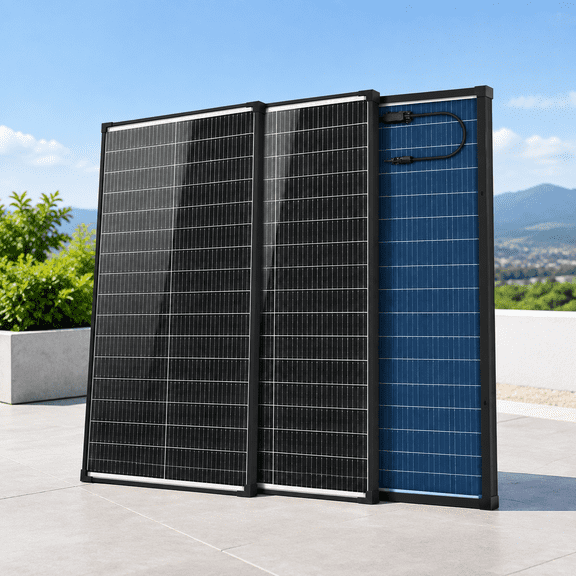 Transparent 2 100 Watt N-type 18bb High-efficiency Solar Panel