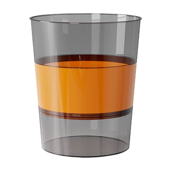 Transparent 3-in-1 Modular Trash Can, Foldable Splicing Waste Bin for Office, Bathroom, Small Space, Orange Green White
