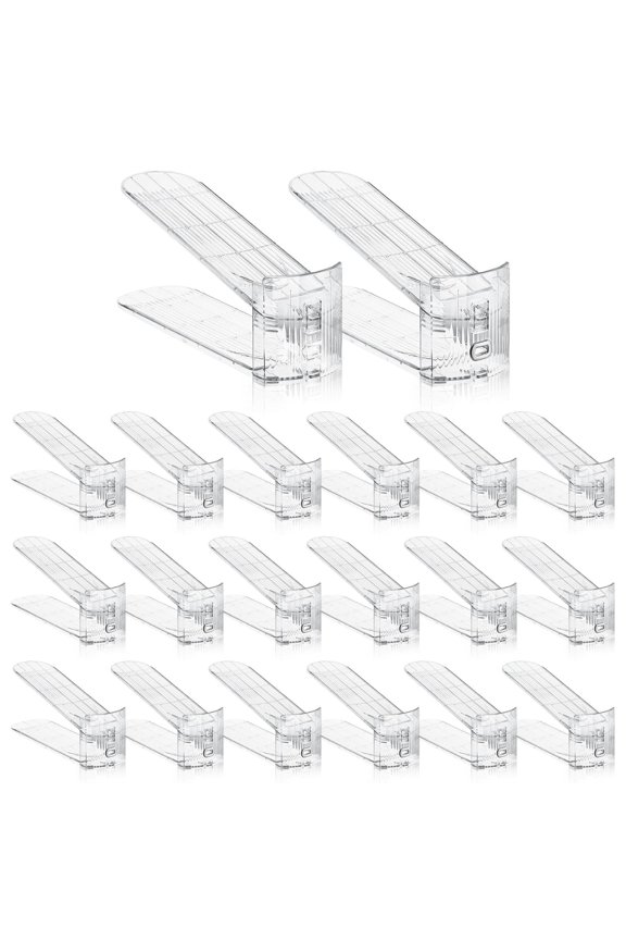 Transparent 36 Pack Shoe Rack Organizer Space Saver