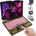 thumbnail image 1 of Transparent 360° Swivel Keyboard Case for iPad Air 11", iPad Air 5/4, iPad Pro 11" 2018-2022, Multi-Touch Trackpad, 7 Color Backlit,Black, 1 of 8