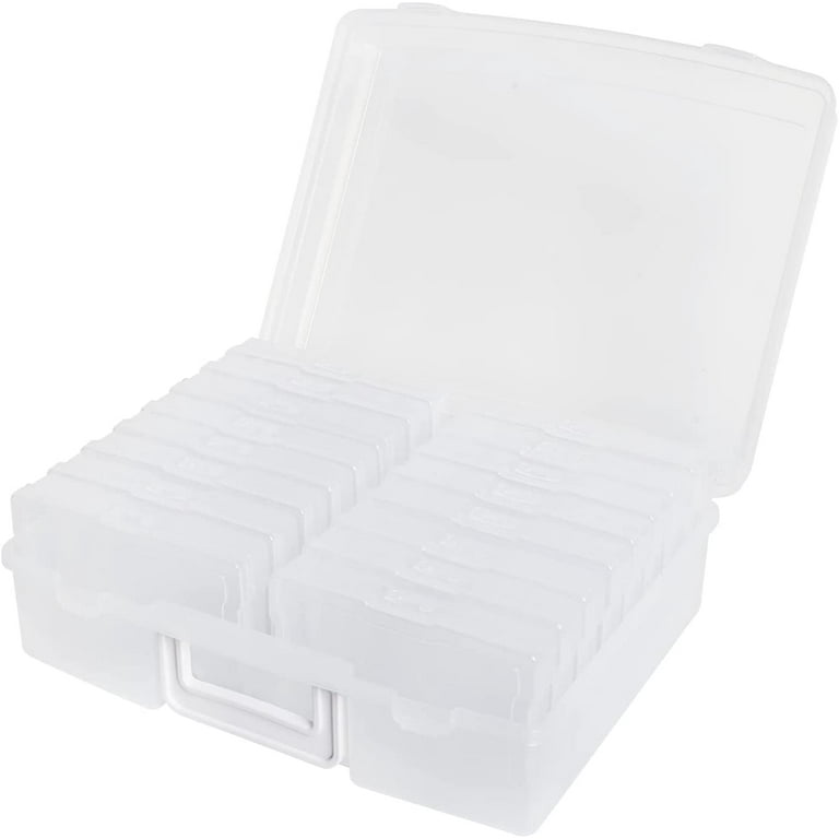 Transparent Photo Storage Box Photo Keeper Cases Plastic Photo