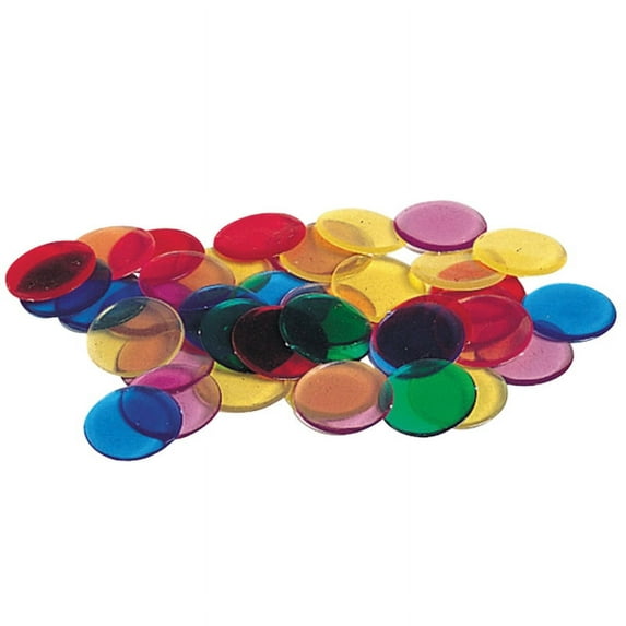 Transparent 6-Color Counting Chips | Bundle of 2 Packs