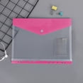 thumbnail image 1 of Transparent A4 Loose Leaf File Pouch, Plastic Binder Storage Bag with Snap Button, Office Document Organizer for Supplies and Receipts, Home Educational Organizational Solution for Desk and, AESTIVO, 1 of 9