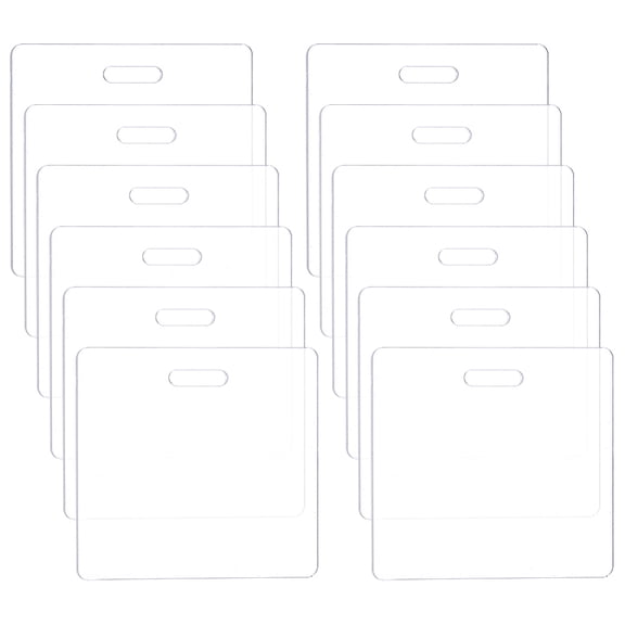 Transparent Acrylic Badge Buddy Blanks Rectangle Clear 7.85x8.55x0.2cm diy