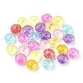 thumbnail image 1 of Transparent Acrylic Beads Faceted Rondelle Mixed color 8x5.5mm Hole: 1.5mm 2790pcs/500g, 1 of 2