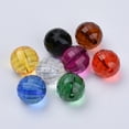thumbnail image 1 of Transparent Acrylic Beads Faceted Round Mixed Color 8x8mm Hole: 1.5mm about 1770pcs/500g, 1 of 4