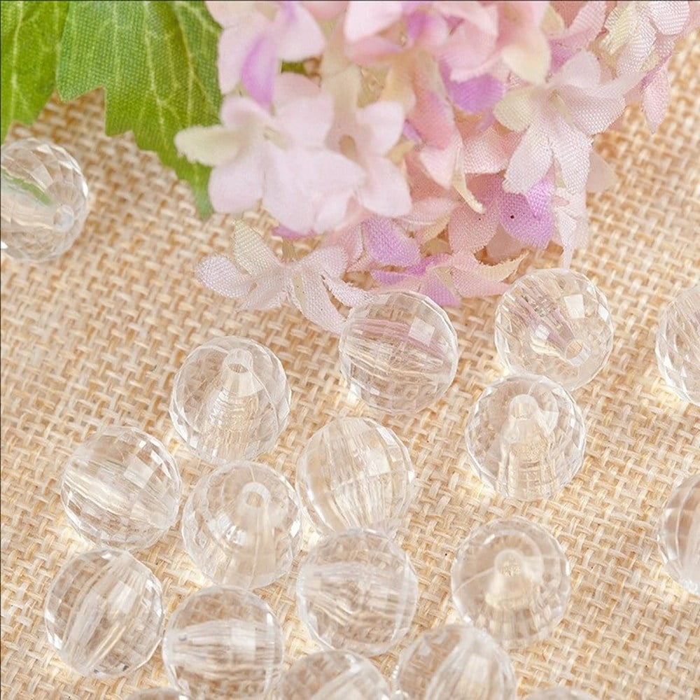 Transparent Acrylic Beads Round Clear 20mm about 110pcs/500g. - Walmart.com