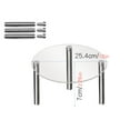thumbnail image 1 of Transparent Acrylic Cake Display Stand with Metal Base | Circular Dessert Tower for Weddings & Parties | 3-Tier Cupcake Rack with Plastic Cover | Elegant Table Placement for Events & Celebrations, 1 of 2