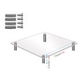 thumbnail image 1 of Transparent Acrylic Cake Display Stand - Square Cupcake Tower with Metal Frame - Wedding, Birthday, Party Dessert Rack - 1-Tier Shelving Unit, 1 of 2