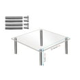 thumbnail image 1 of Transparent Acrylic Cake Display Stand - Square Cupcake Tower with Metal Frame - Wedding, Birthday, Party Dessert Rack - 1-Tier Shelving Unit, 1 of 2