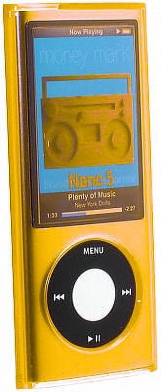 iPod nano 5世代オレンジno.76バッテリ交換済、usb、ソフトケース Transparent Acrylic Case for 5th Generation iPod Nano 5G