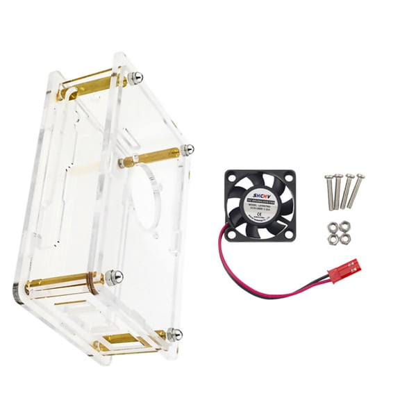 Transparent Acrylic Case for Orange Pi 5 Easy Installation, Maximum Airflow for Optimal Cooling Protective Case