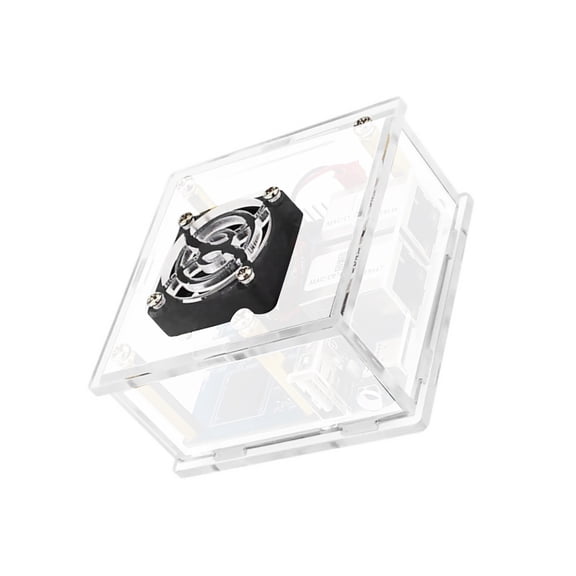 Transparent Acrylic Case for Orange Pi R1 Plus LTS Clear View, Enhanced Cooling Performance Repair Case