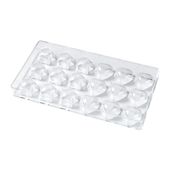 Mouliraty Transparent Acrylic Chocolate Plastic Baking Tools Three Dimensional Heart Shaped Candy Tools