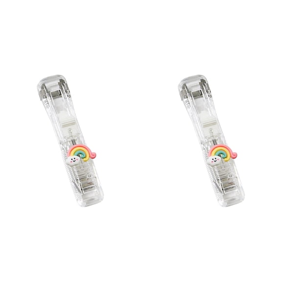 Transparent Acrylic Clip Holder, Secure Document Paper Clip For Test Exam Paper, Reusable Loose Sheet Binder Clip For Office Files (White, 2pcs)