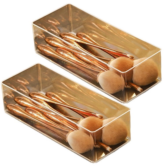 Transparent Acrylic Cosmetic Layered Storage Box Dressing Table Cosmetics Storage Box Desktop Drawer Storage Box B