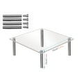 thumbnail image 1 of Transparent Acrylic Cupcake Display Stand with Metal Columns for Wedding and Party Dessert Table, 1 of 2
