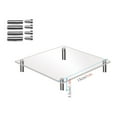 thumbnail image 1 of Transparent Acrylic Cupcake Display Stand with Metal Columns for Wedding and Party Dessert Table, 1 of 2
