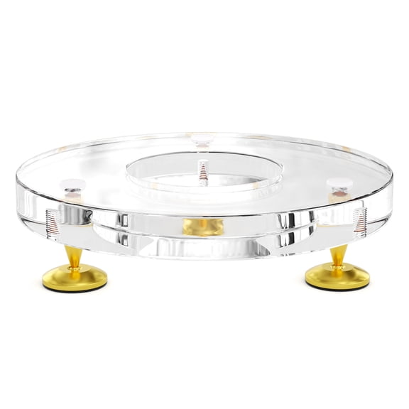 Transparent Acrylic Desktop Holder Speaker Stand AntiSlip Base Stand Shockproof Foot Pad for Enhances Sound Quality