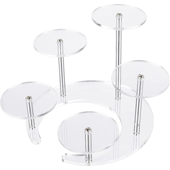 Transparent Acrylic Display Flat Round Clear 110mm DIY