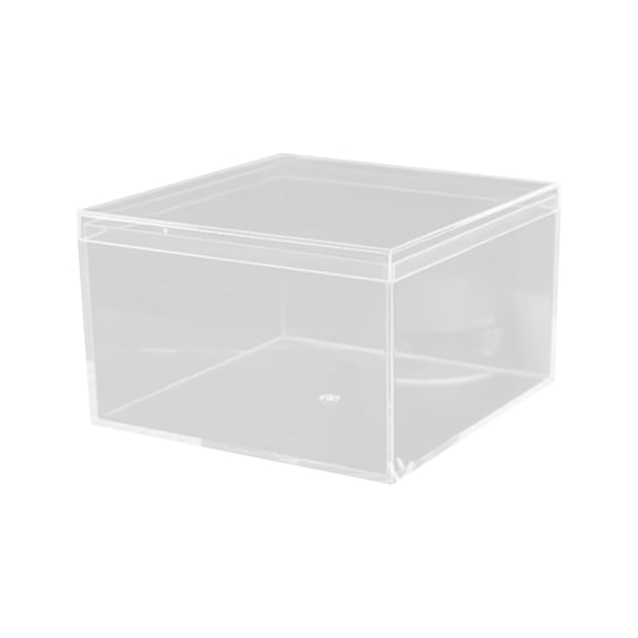 Transparent Acrylic Favor Box for Candy and Treats, Clear Plastic Display Case for Handmade Crafts, Wedding Party Gift Packaging Container with Removable Lid