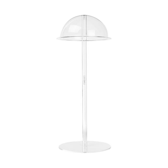 Transparent Acrylic Hat Display Rack Adjustable Height Desktop Hat Stand Floor Display Organizer for Baseball Caps Cowyoungster Hats and Wig Collection Storage and Retail Showcase
