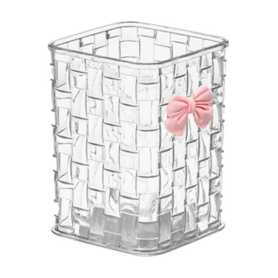 Transparent Acrylic Makeup Brush Holder Organizer Pen Desk Storage Container For Dressing Table