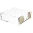thumbnail image 1 of Transparent Acrylic Note Box Pin Paper Clip Storage and Organization Notepad Holder Clear Memo Pads Office Supplies, 1 of 6