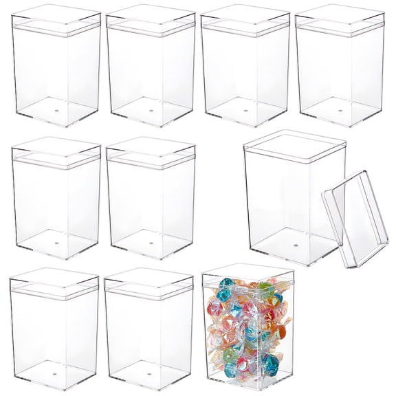 Transparent Acrylic Packaging Boxes Rectangle Clear 5.5x6.4x9.5cm
