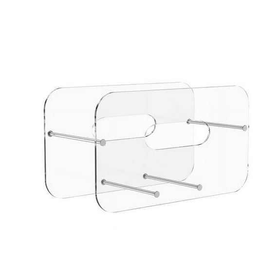 Transparent Acrylic Paper Plate Dispenser for Cabinet Countertop Large Capacity Foam Plate Holder Dispenser for 7 To 12 Inch Round/Square Plates
