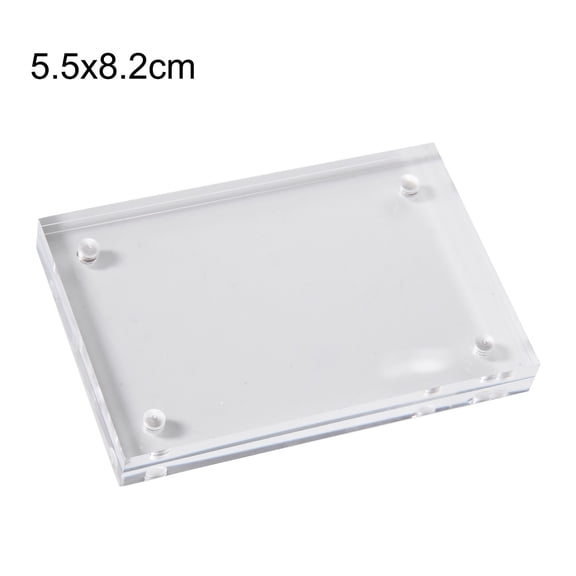 Transparent Acrylic Photo Frame Magnetic Poster Display Stand Thick 10+10mm
