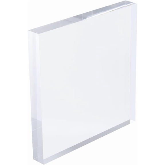 Transparent Acrylic Photography Props for Photo Background Decorations Clear Square 120x120x14.5mm