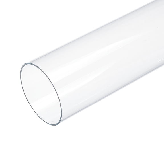 Transparent Acrylic Pipe Rigid Round Tube for Lamps and Lanterns Clear 305x80mm Inner Diameter: 75mm for DIY