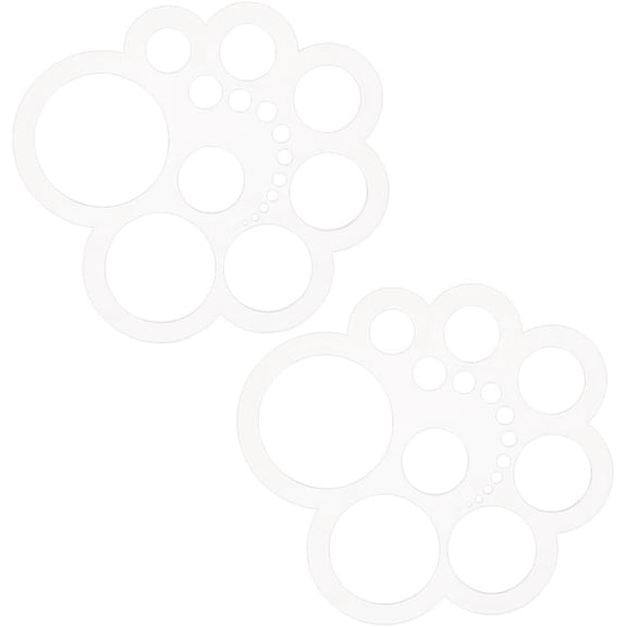 Transparent Acrylic Round Leather Cutting Tool Circle Drawing Template for Leather Craft Making Clear 167x166x3mm Inner Diameter: 1~60mm