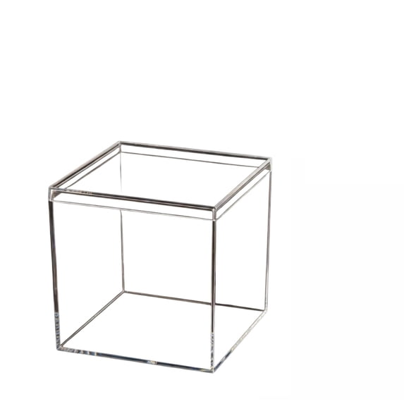 Transparent Acrylic Square Box, 3.35Inch X 3.35Inch Clear Storage Container, Display Case For Jewelry, Crafts, Small Items Organization, Gift Box For Home Office Use