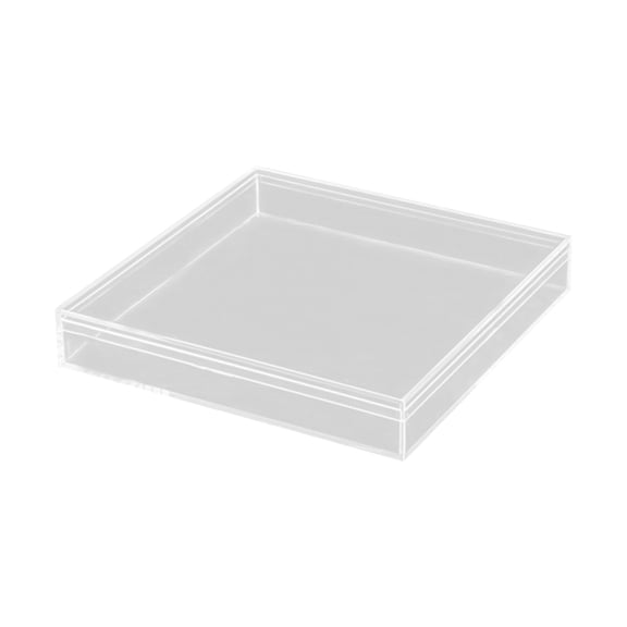 Transparent Acrylic Square Box – 7.1" x 7.1" x 1.2" Clear Plastic Display Box for Candy, Crafts, Gifts & Handmade Items