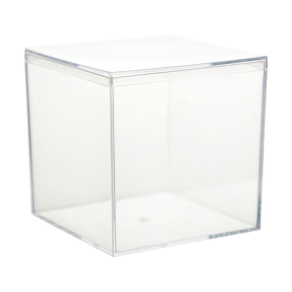 Transparent Acrylic Storage Box With Plastic Lid Toys Wedding Birthday Party Gifts Candy Box Extra Small Size 5.5Cm Clear Organizer For Small Items Storage Z-992 XS