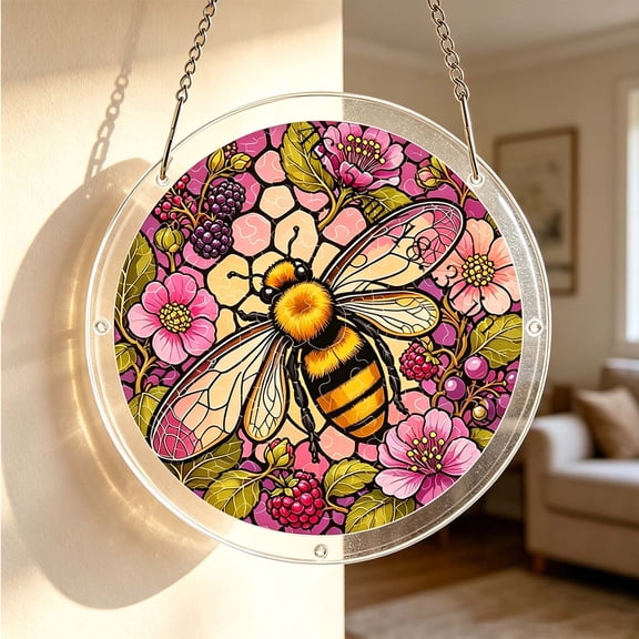 Transparent Acrylic Suncatcher Puzzle, scratch resistant panel stand long sun exposure, glue free splicing simplify assembling process, artistic hanging ornament decorate window indoor leisure space