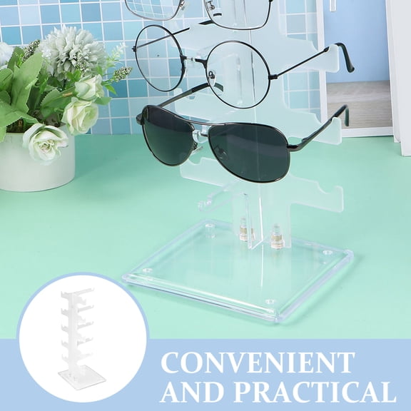Alasum Acrylic Sunglass Holder for Home and Retail Display Clear Glasses Stand Rack for Tabletops