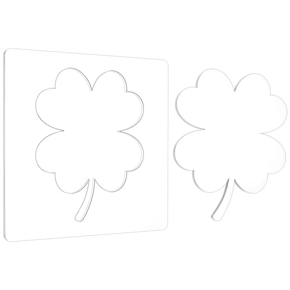 Transparent Acrylic Templates for Craft Supplies Clover Clear 200x200x6mm