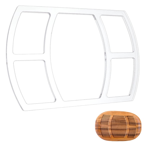 Transparent Acrylic Templates for Craft Supplies Rectangle 200x298x6mm for DIY Acrylic