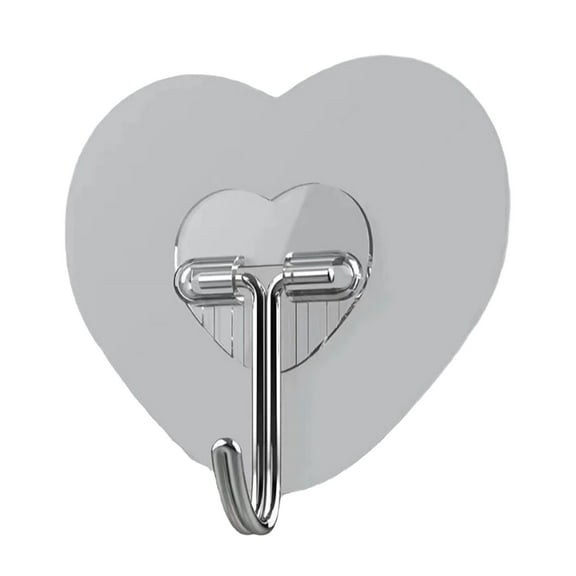 Transparent Adhesive Hooks 20 Pack - Self Stick Wall Hooks for Shower, Glass & Ceiling - No Nail Waterproof Hanging Hooks Heavy Duty